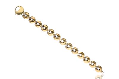Bracciale in oro bicolore - Asta Preziosi