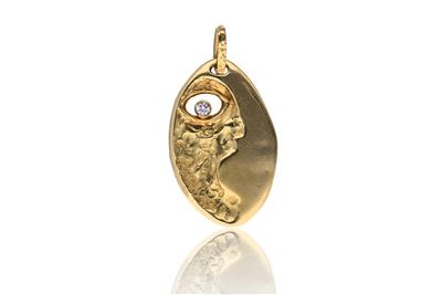 Ciondolo in oro, diamante - Asta Preziosi Ciondolo in oro, diamante - Asta Preziosi