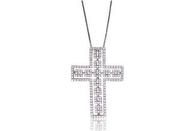 Collana e ciondolo con diamanti - Asta Preziosi Collana e ciondolo con diamanti - Asta Preziosi