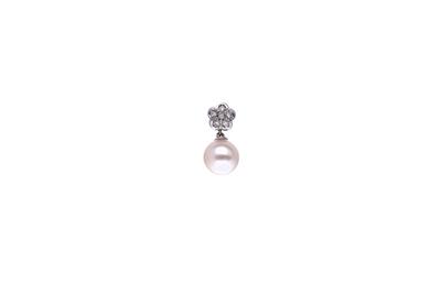 Orecchino con diamanti e perla - Asta Preziosi Orecchino con diamanti e perla - Asta Preziosi