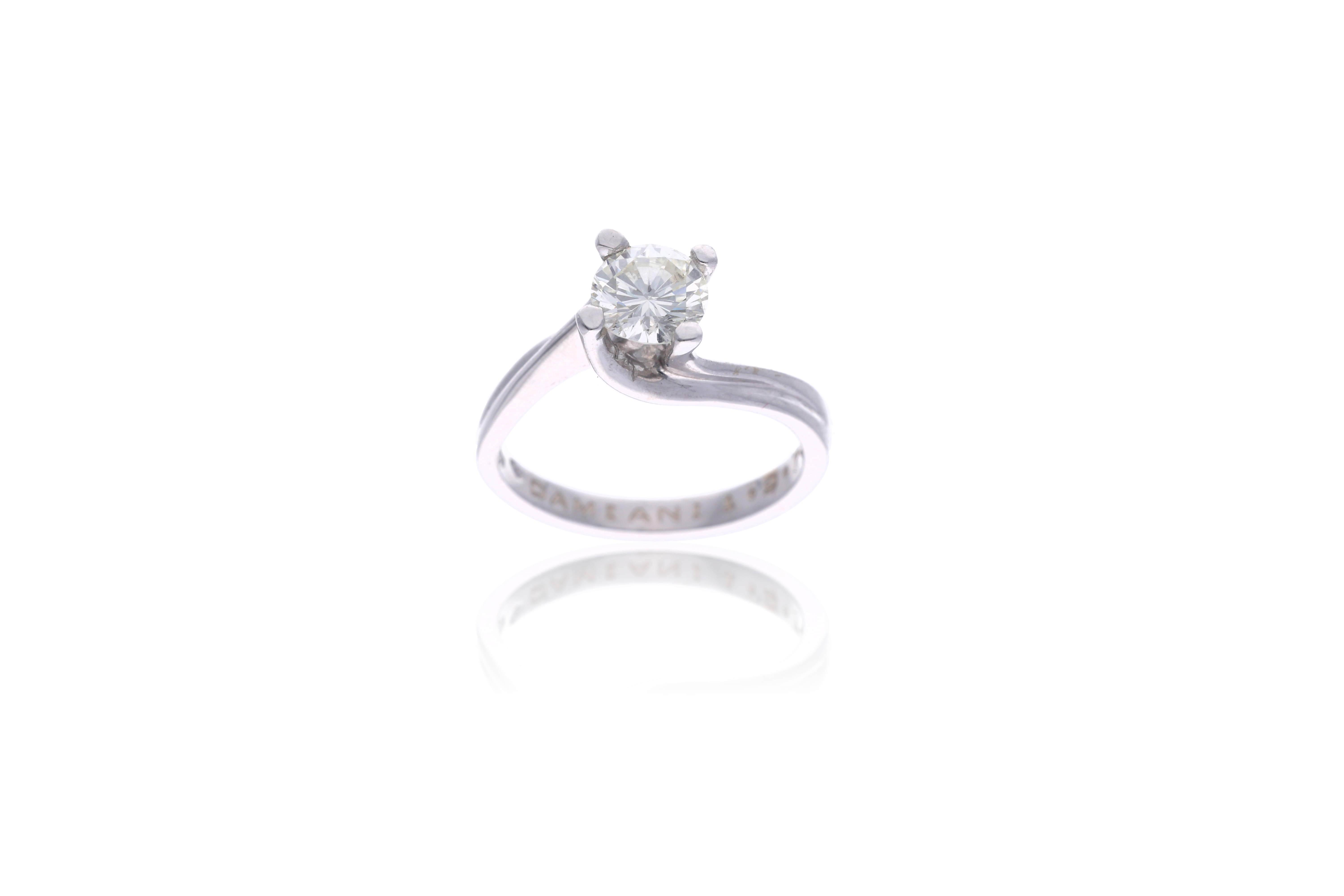 Anello in oro, con diamante - Asta Preziosi