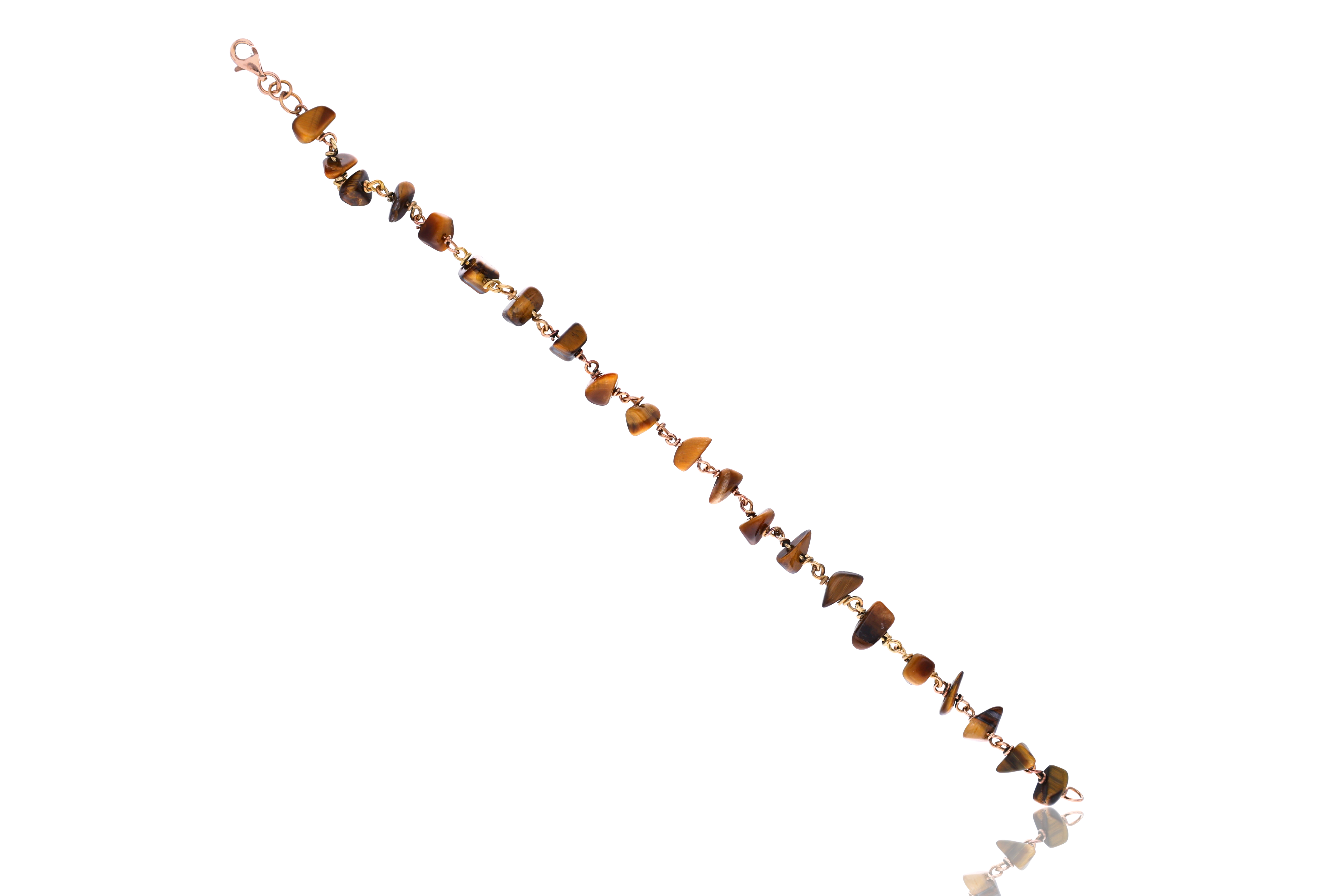 Bracciale in oro, con occhio di tigre - Asta Preziosi