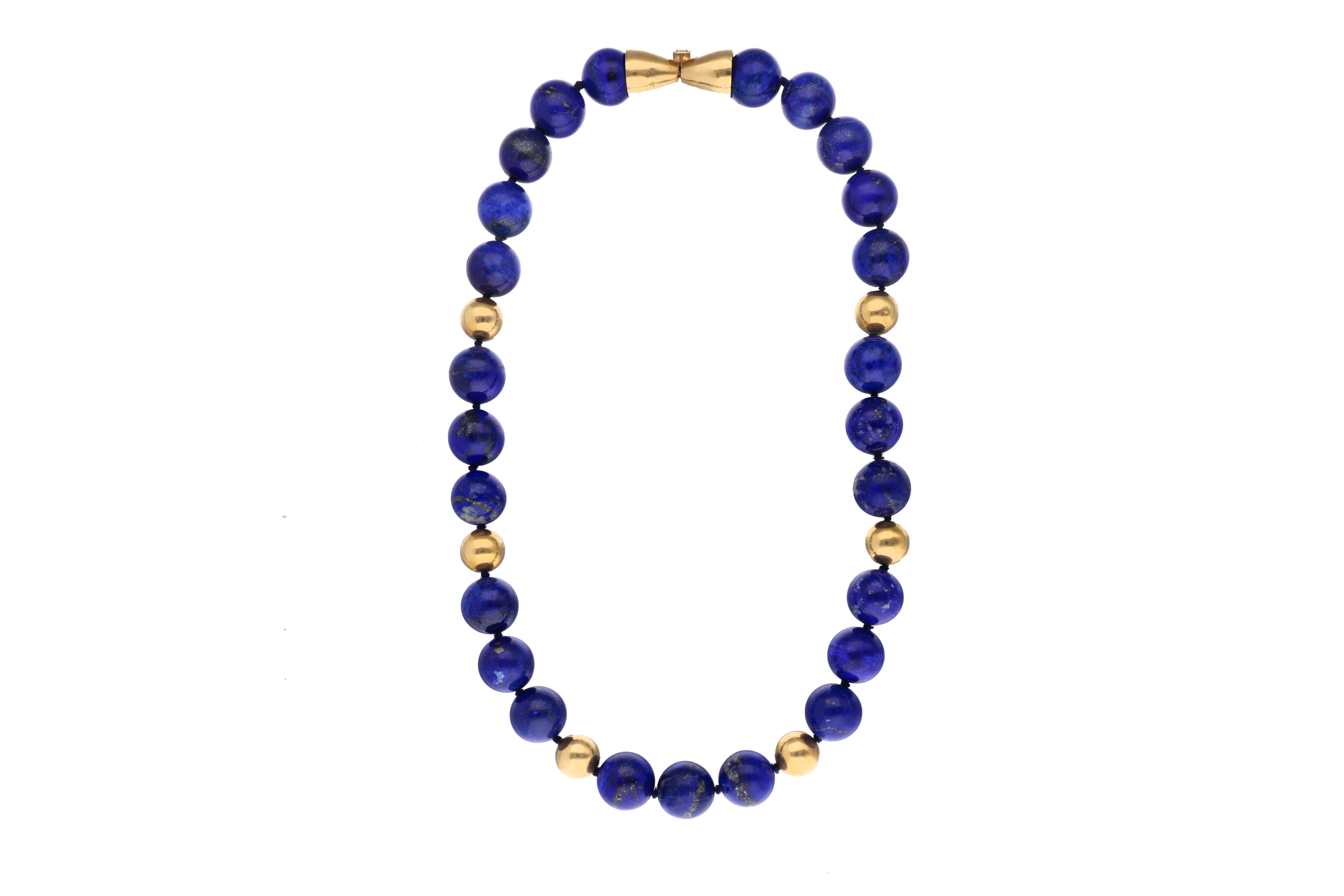 Collana con sfere in lapislazzuli - Asta Preziosi