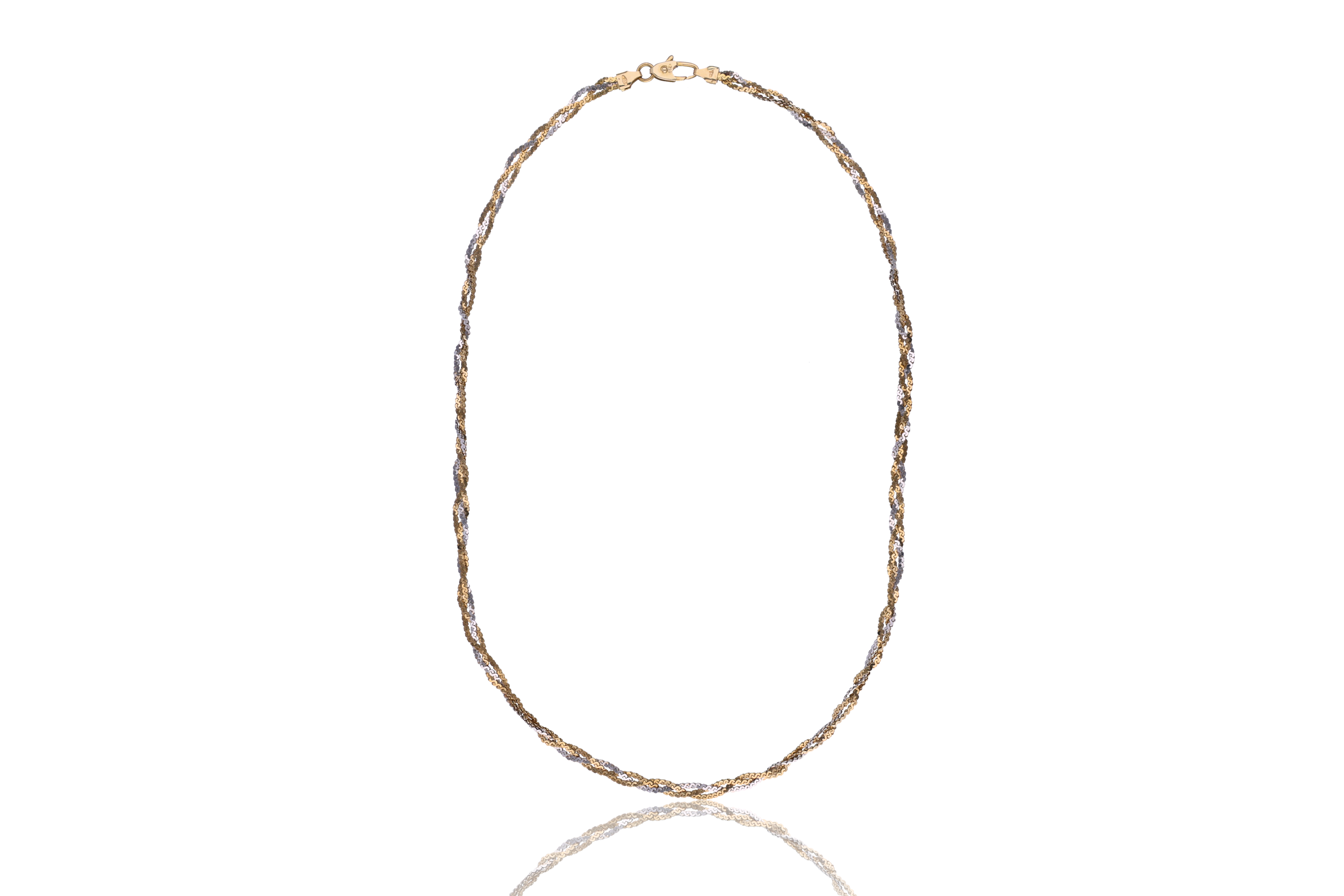 Collana in oro bicolore - Asta Preziosi
