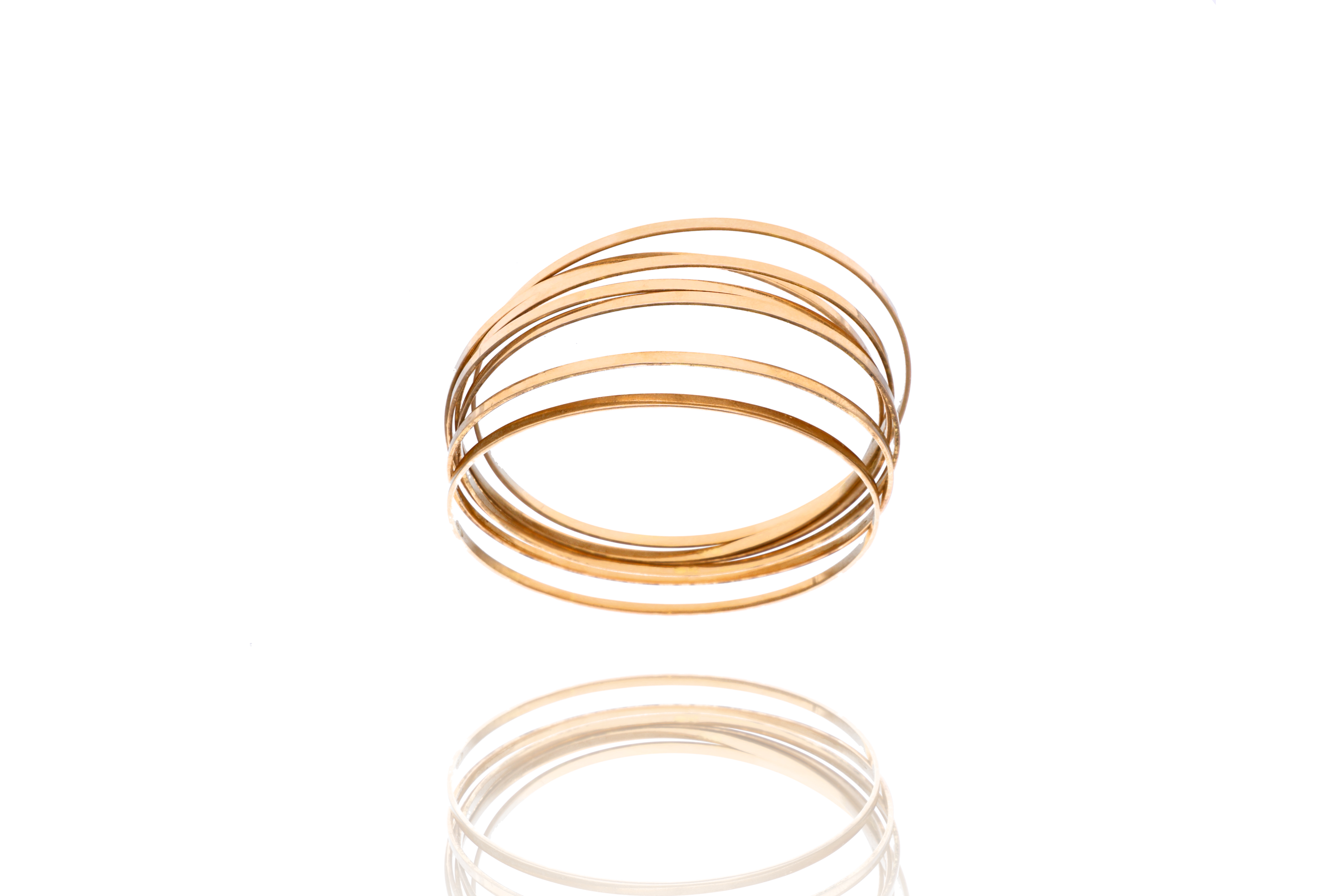 Sette bracciali in oro - Asta Preziosi