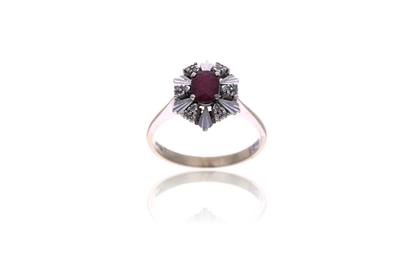 Anello con rubino e diamanti - Asta Preziosi Anello con rubino e diamanti - Asta Preziosi