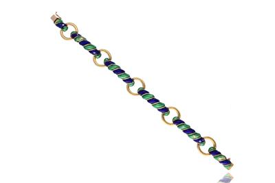 Bracciale in oro, con smalti - Asta Preziosi Bracciale in oro, con smalti - Asta Preziosi