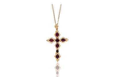 Collana, ciondolo, granati - Asta Preziosi Collana, ciondolo, granati - Asta Preziosi