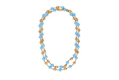 Collana in oro con smalti - Asta Preziosi