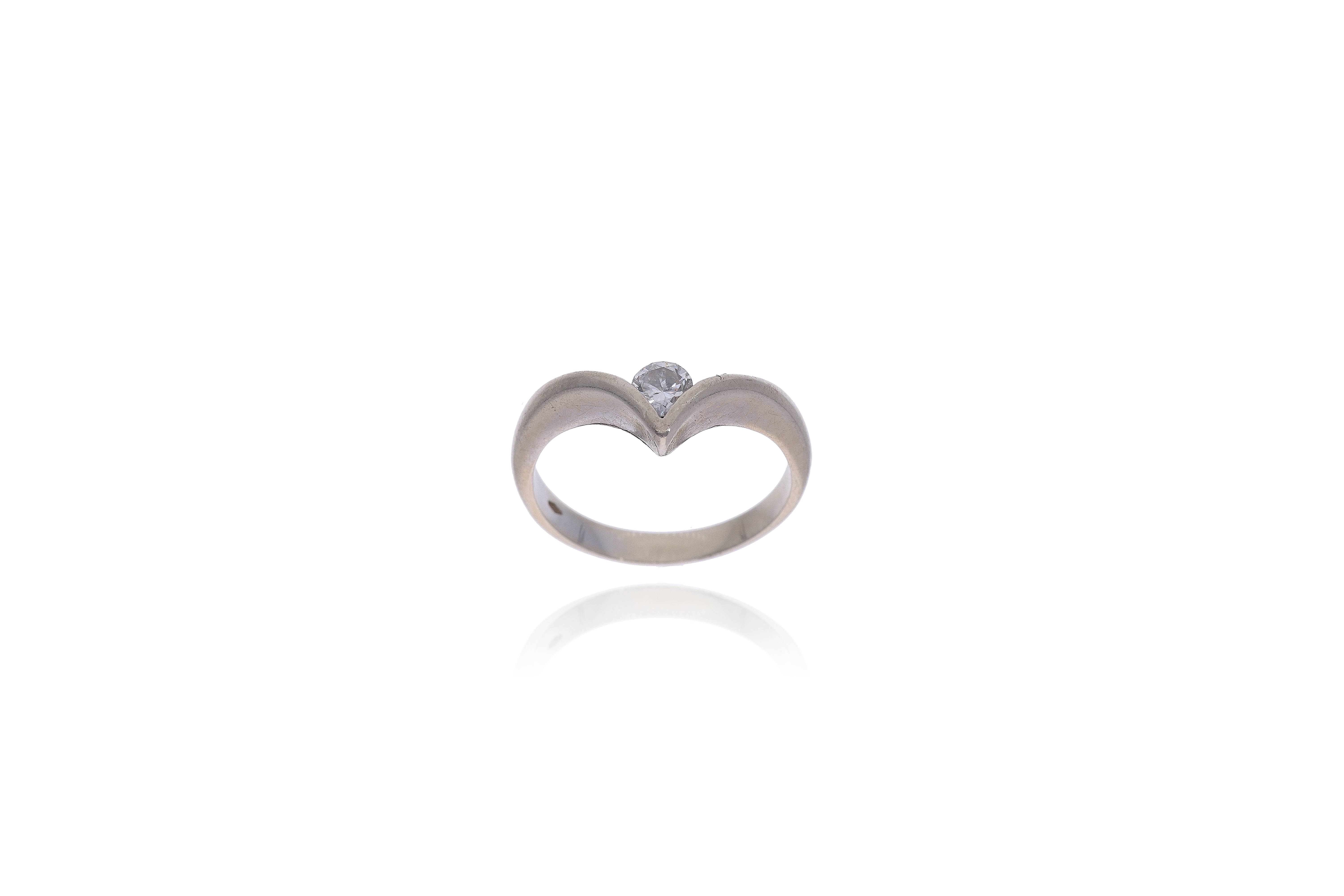 Anello in oro con diamante - Asta Preziosi