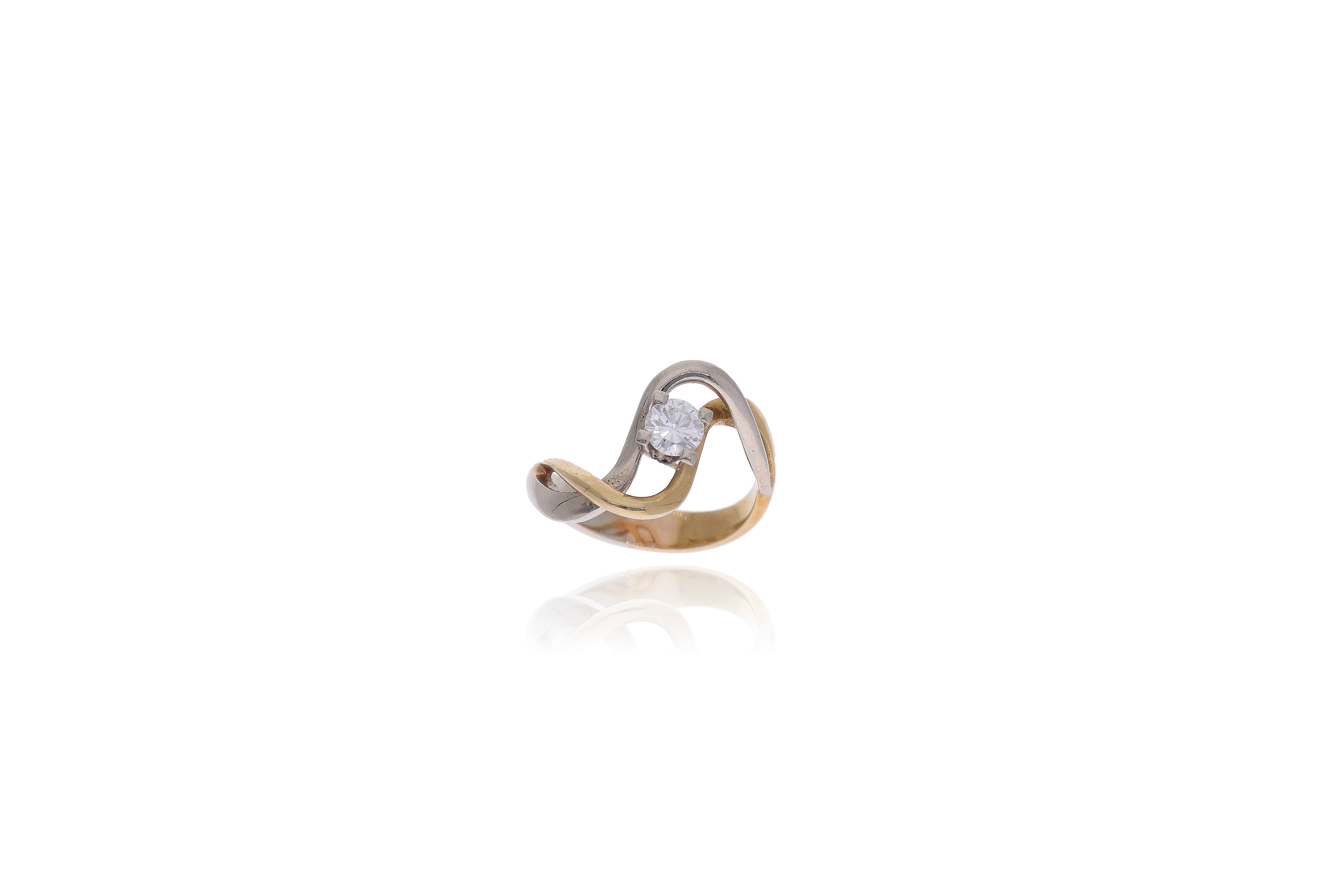Anello in oro con diamante - Asta Preziosi