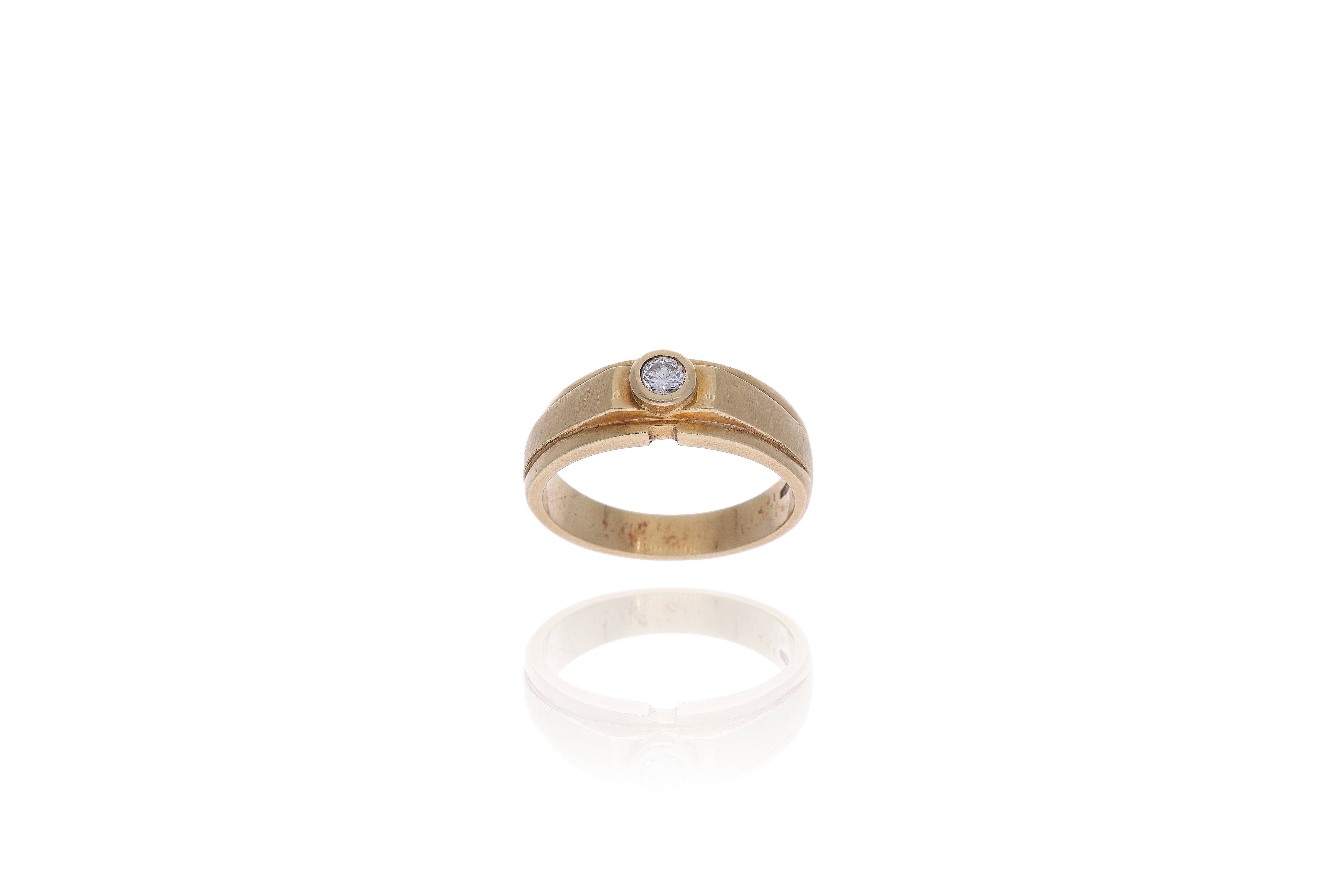 Anello in oro con diamante - Asta Preziosi