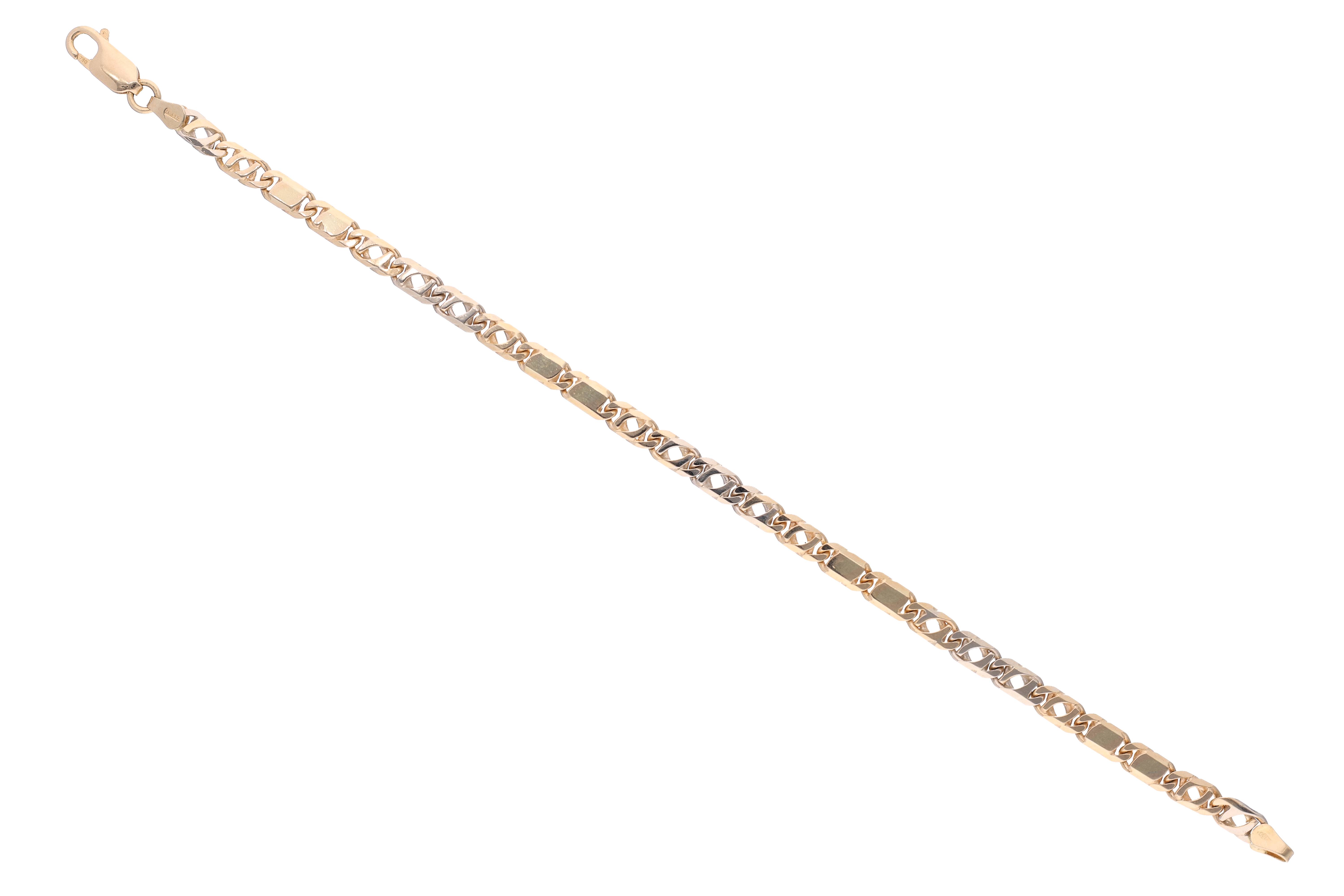 Bracciale in oro bicolore - Asta Preziosi