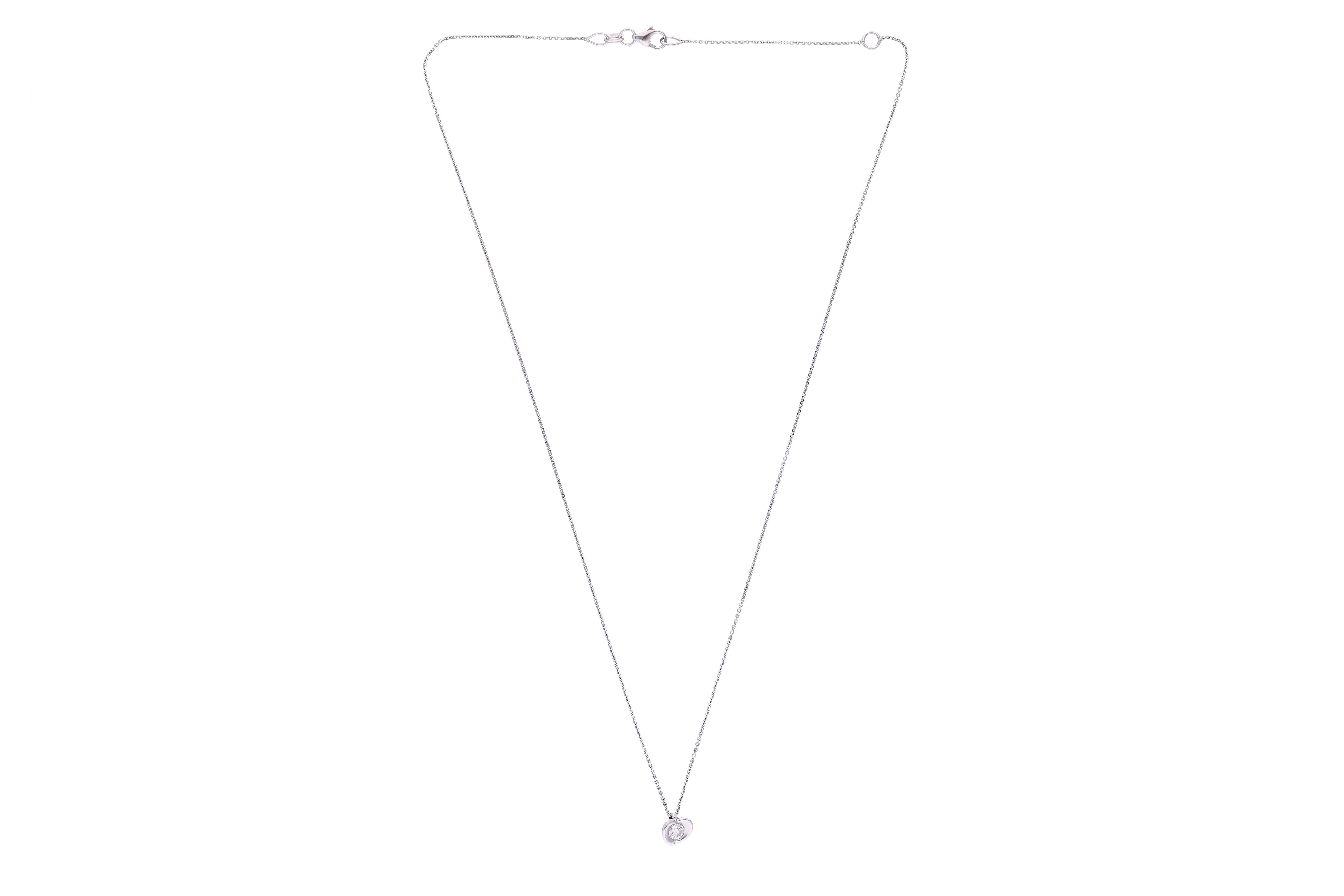 Collana con ciondolo in oro e diamante - Asta Preziosi