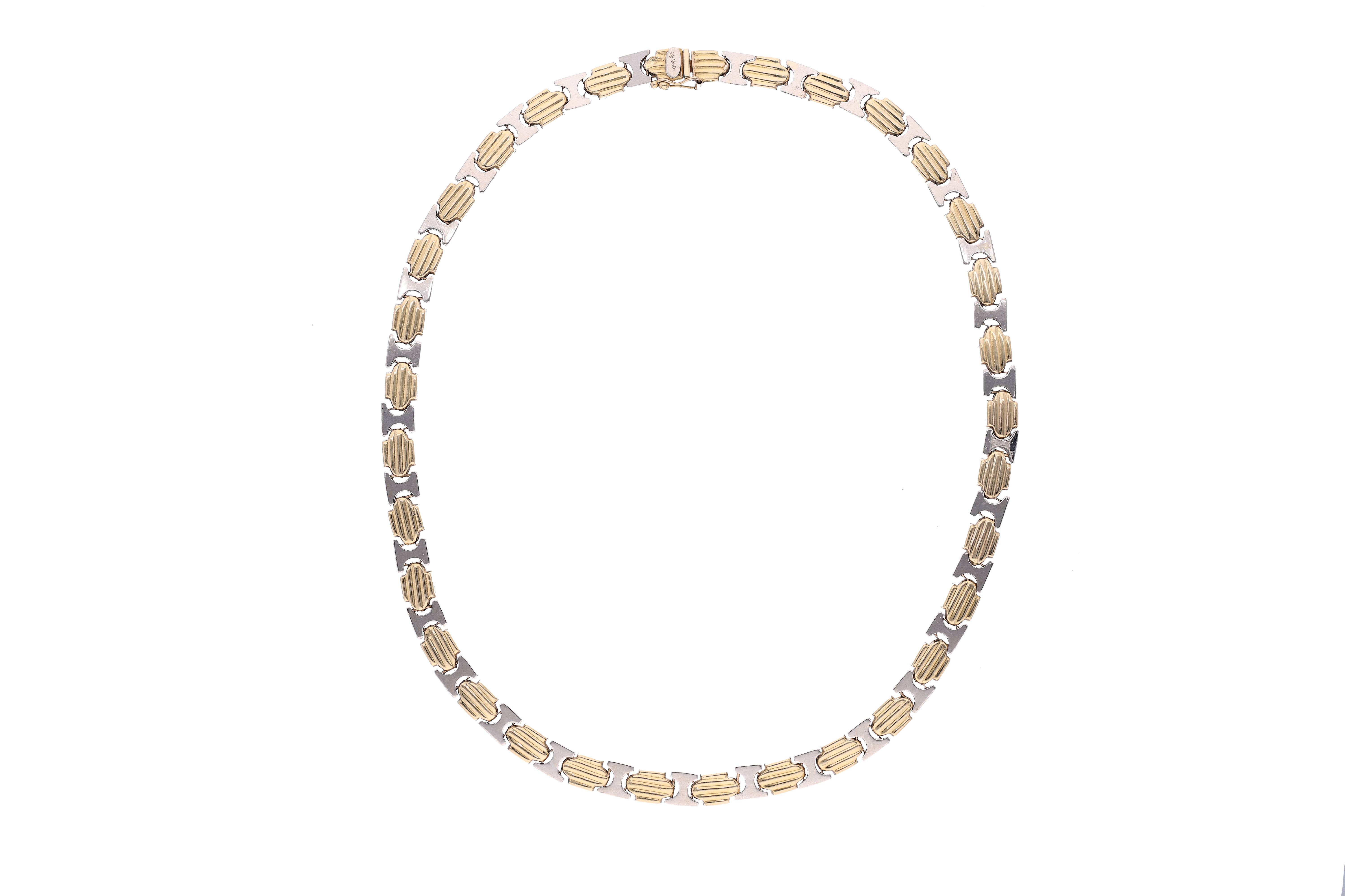 Collana in oro bicolore - Asta Preziosi