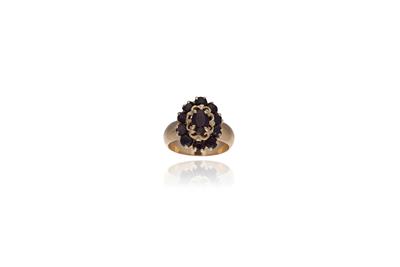 Anello in oro con granati - Asta Preziosi Anello in oro con granati - Asta Preziosi