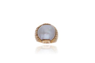 Anello con perla Mabè - Asta Preziosi