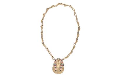 Collana con ciondolo in oro e smalti - Asta Preziosi Collana con ciondolo in oro e smalti - Asta Preziosi