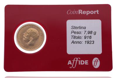 Sterlina inglese, in oro 916 - Asta Preziosi