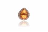 Anello con diamanti e quarzo citrino - Asta Preziosi Anello con diamanti e quarzo citrino - Asta Preziosi