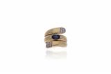 Anello con diamanti e zaffiro - Asta Preziosi Anello con diamanti e zaffiro - Asta Preziosi
