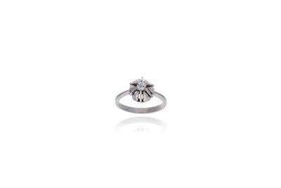 Anello con diamante - Asta Preziosi