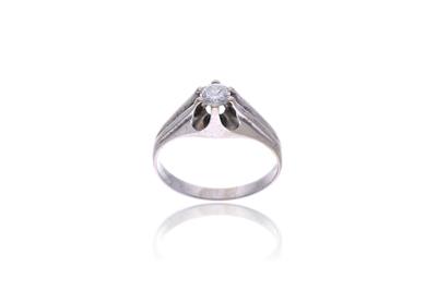 Anello con diamante - Asta Preziosi