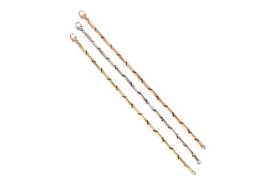 Chimento, tre bracciali in oro - Asta Preziosi