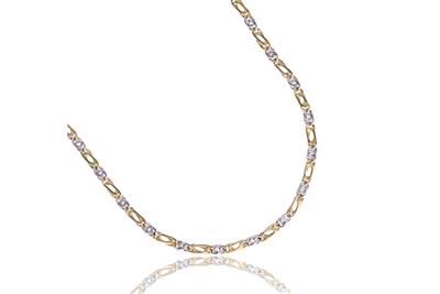 Collana in oro bicolore 750 - Asta Preziosi