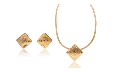 Demi-parure : Collana e paio di orecchini in oro - Asta Preziosi Demi-parure : Collana e paio di orecchini in oro - Asta Preziosi