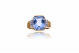 Anello con diamanti e pietra - Asta Preziosi Anello con diamanti e pietra - Asta Preziosi