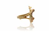 Chimeri, anello con diamanti e smeraldi - Asta Preziosi