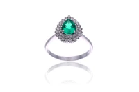 Anello con diamanti e pietra - Asta Preziosi Anello con diamanti e pietra - Asta Preziosi