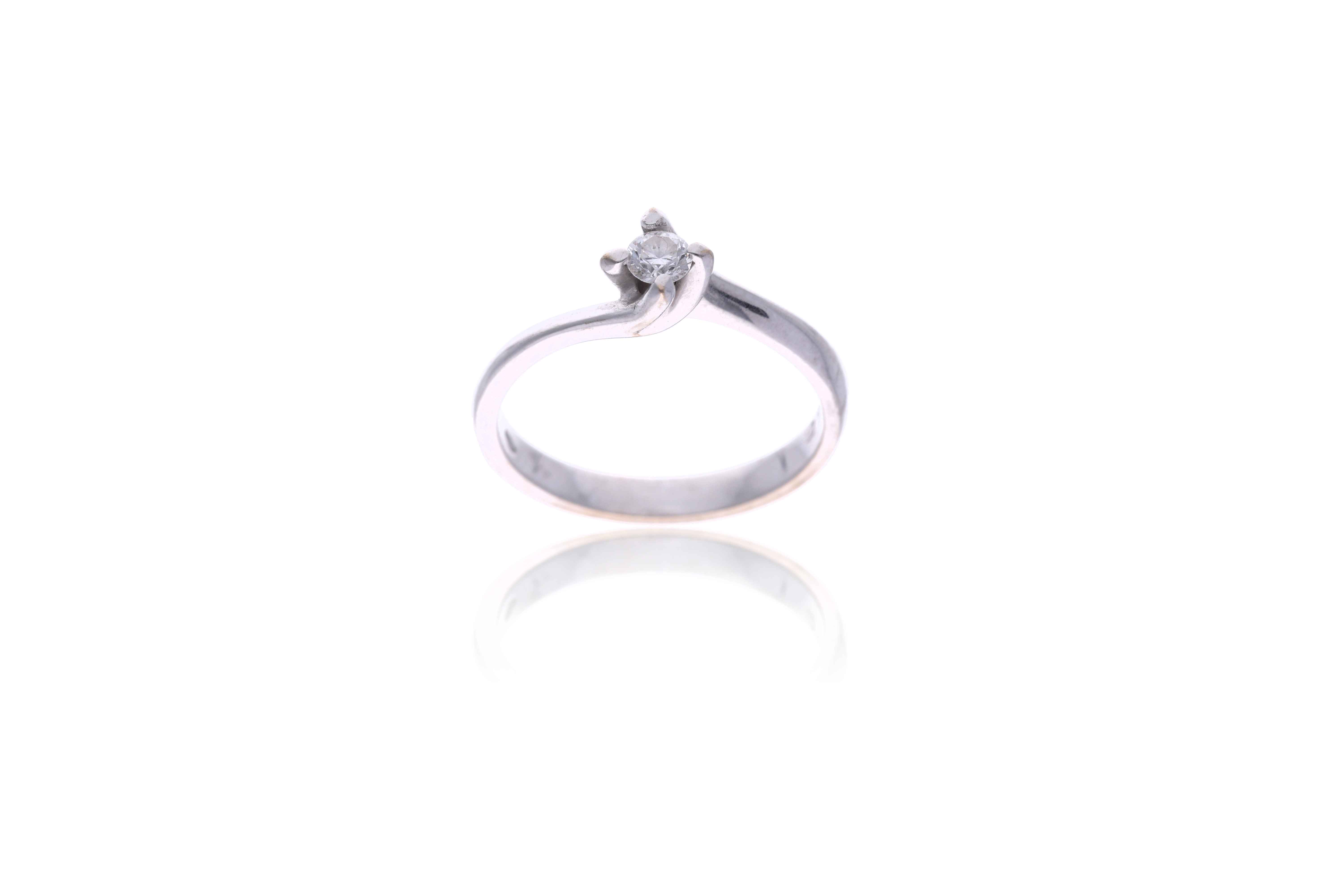 Anello con diamante - Asta Preziosi