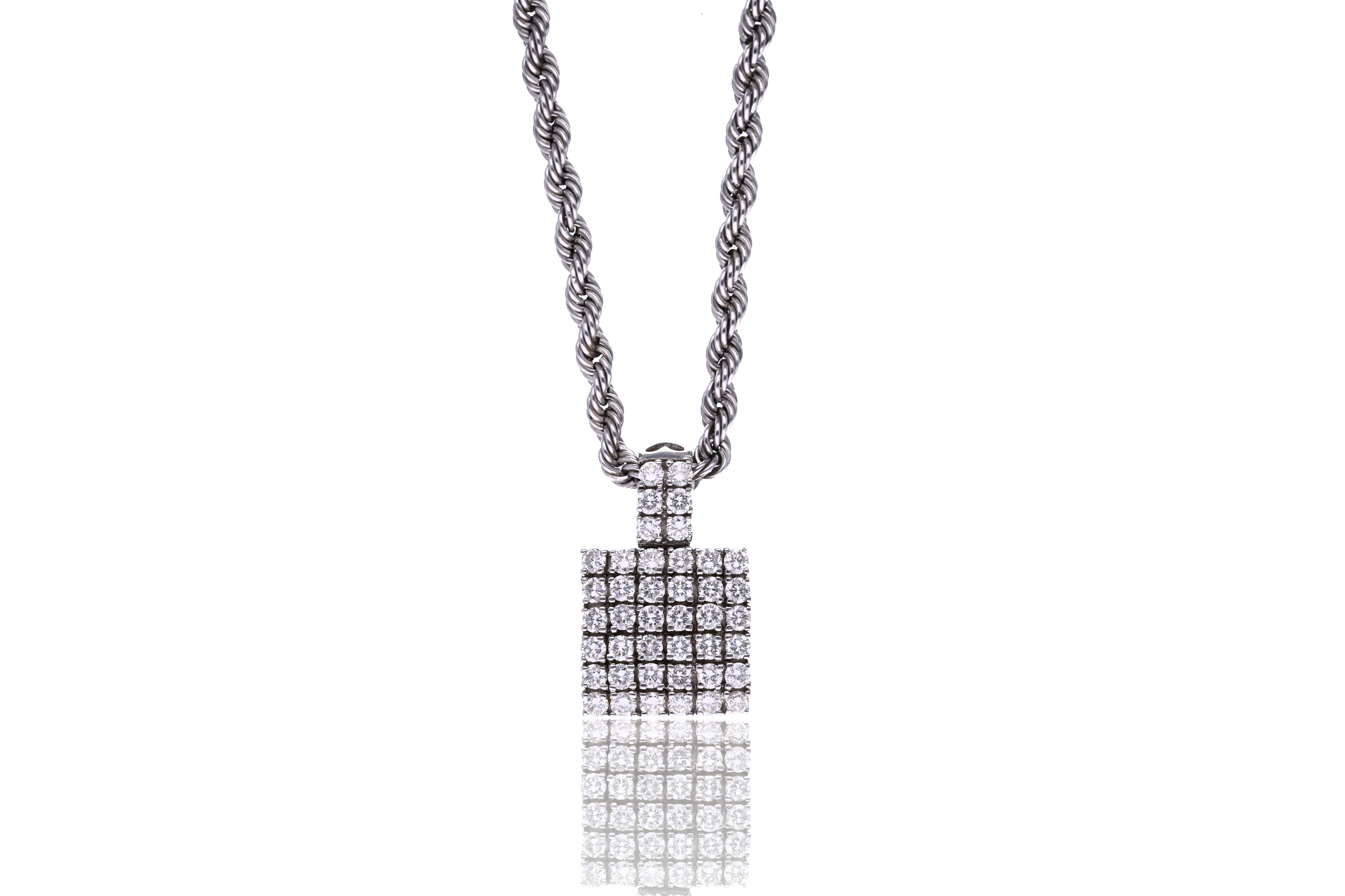 Collana e ciondolo con diamanti - Asta Preziosi