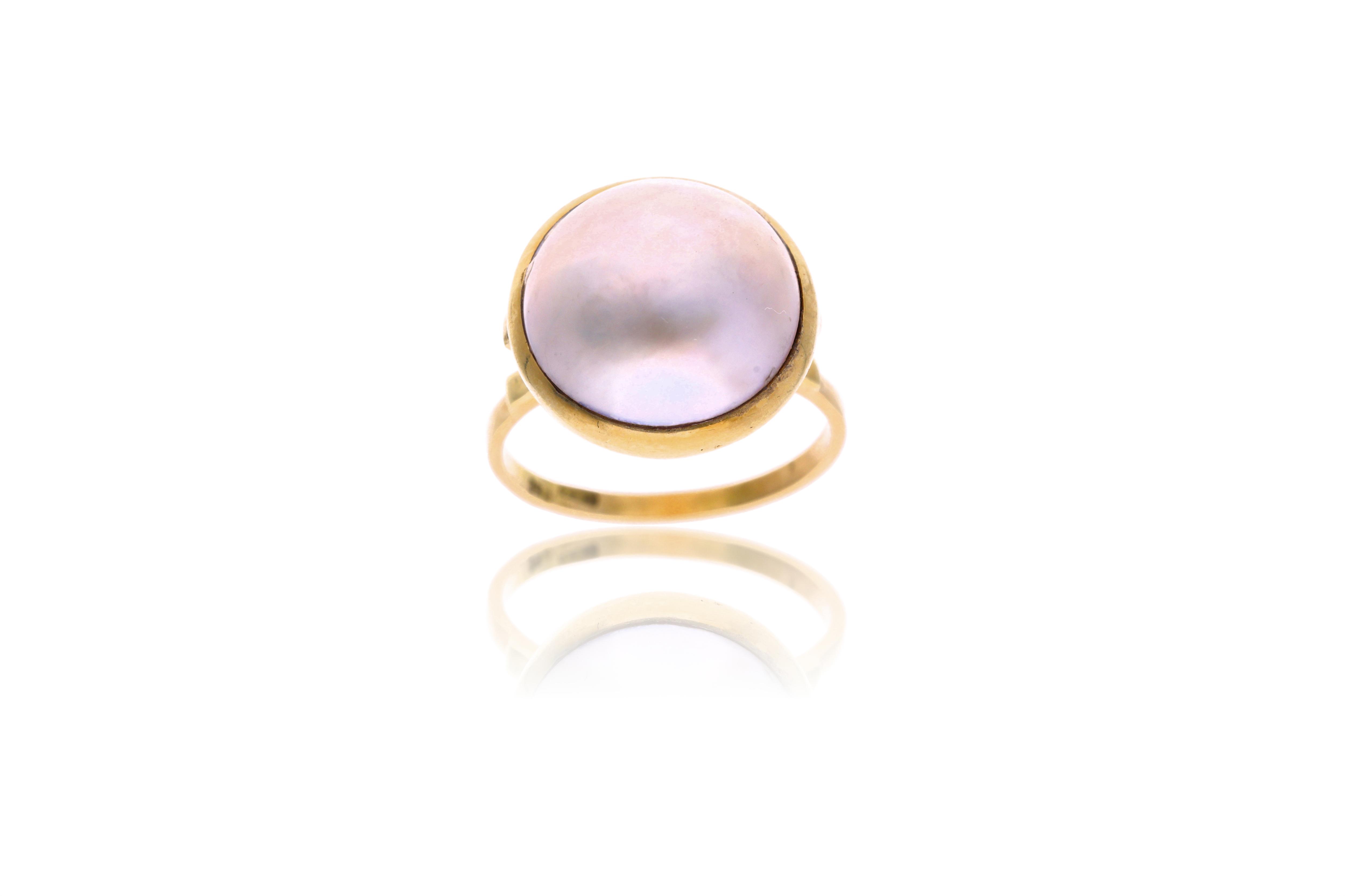 Anello con perla mabe - Asta Preziosi