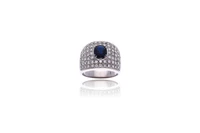 Anello con zaffiro e diamanti - Asta Preziosi