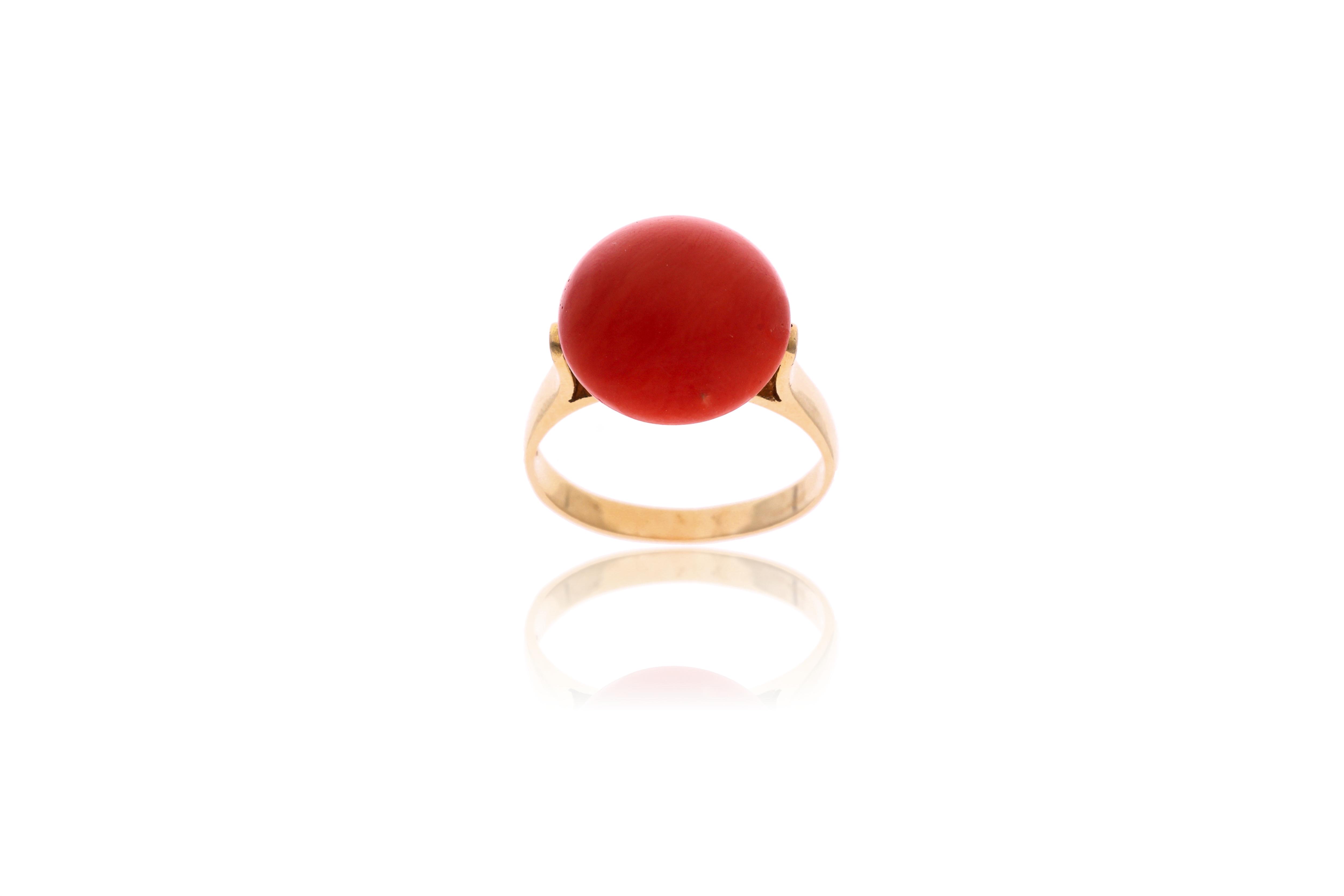 Anello con corallo - Asta Preziosi