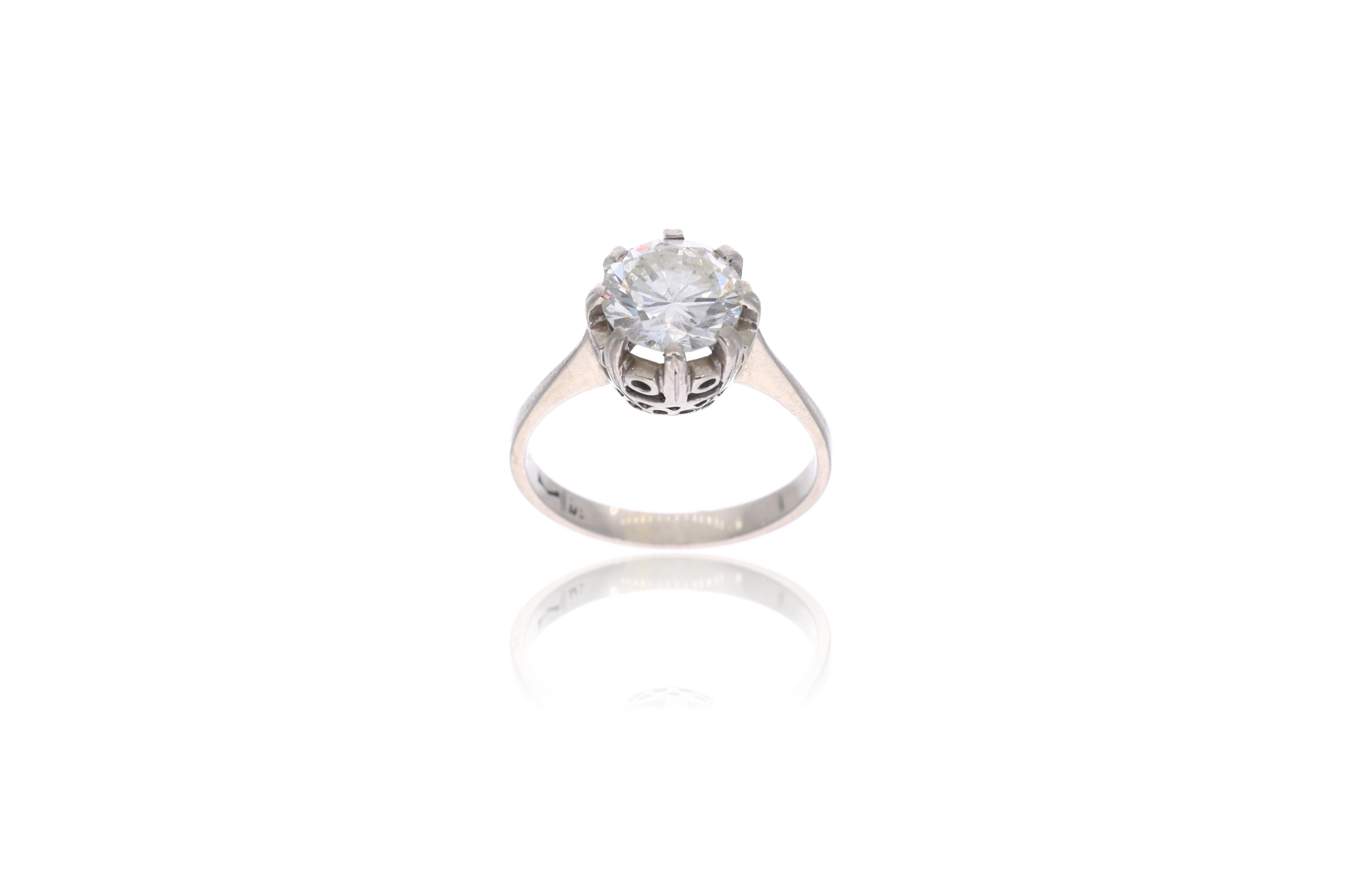 Anello con diamante - Asta Preziosi