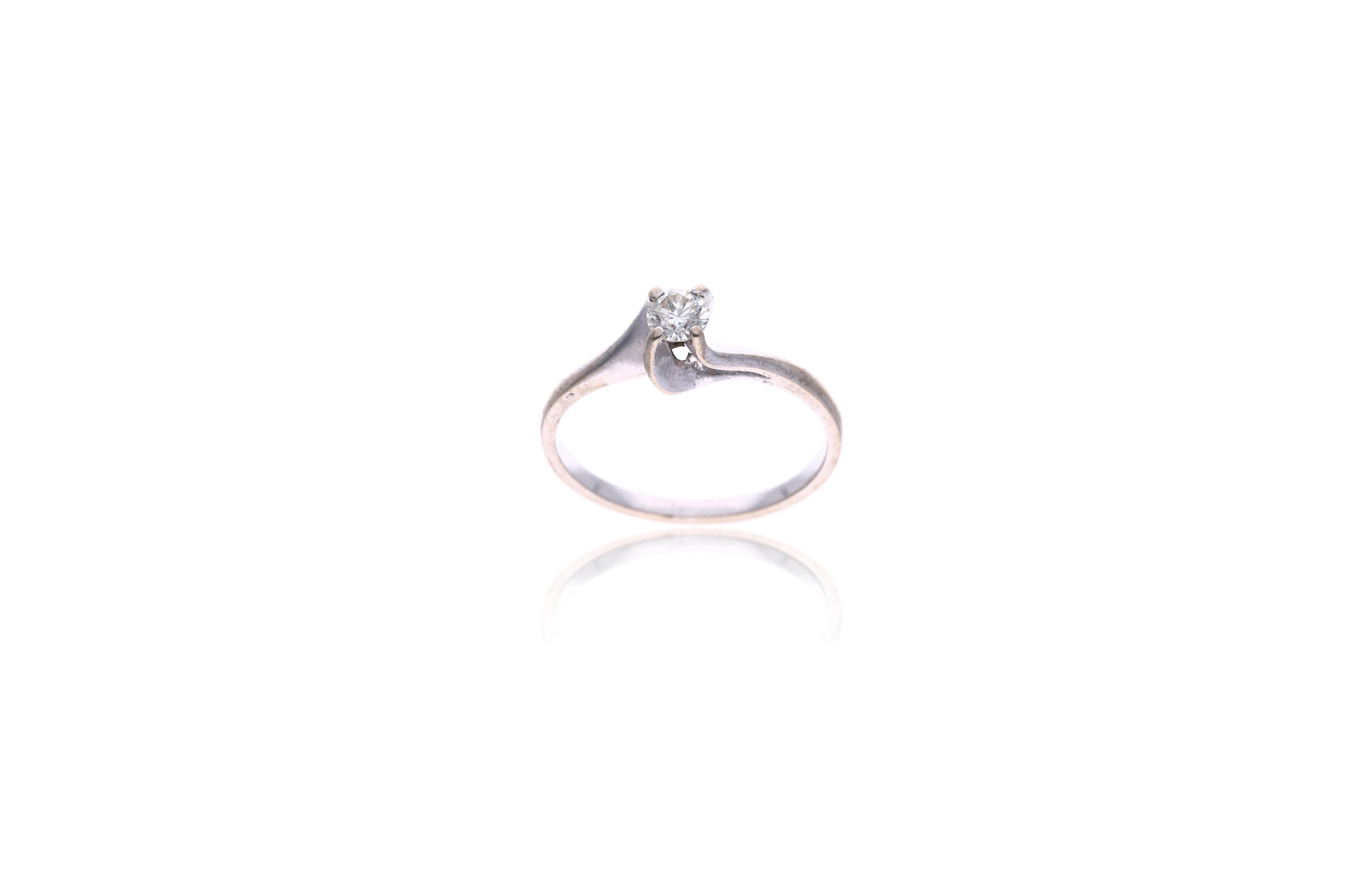Anello con diamante - Asta Preziosi