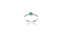 Anello con diamanti e smeraldo - Asta Preziosi