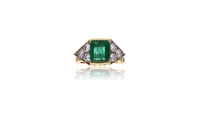 Anello con smeraldo e diamanti - Asta Preziosi Anello con smeraldo e diamanti - Asta Preziosi