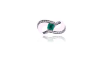 Anello con smeraldo e diamanti - Asta Preziosi Anello con smeraldo e diamanti - Asta Preziosi