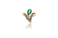 Anello con smeraldo e diamanti - Asta Preziosi Anello con smeraldo e diamanti - Asta Preziosi