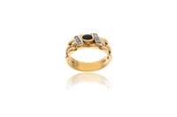 Anello con zaffiro e diamanti - Asta Preziosi Anello con zaffiro e diamanti - Asta Preziosi