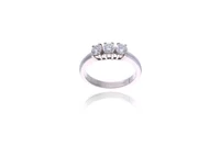 Anello trilogy con diamanti - Asta Preziosi Anello trilogy con diamanti - Asta Preziosi