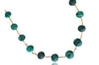 Collana con malachite - Asta Preziosi Collana con malachite - Asta Preziosi