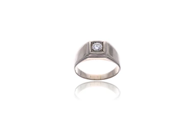 Anello con diamante - Asta Preziosi