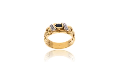 Anello con zaffiro e diamanti - Asta Preziosi Anello con zaffiro e diamanti - Asta Preziosi