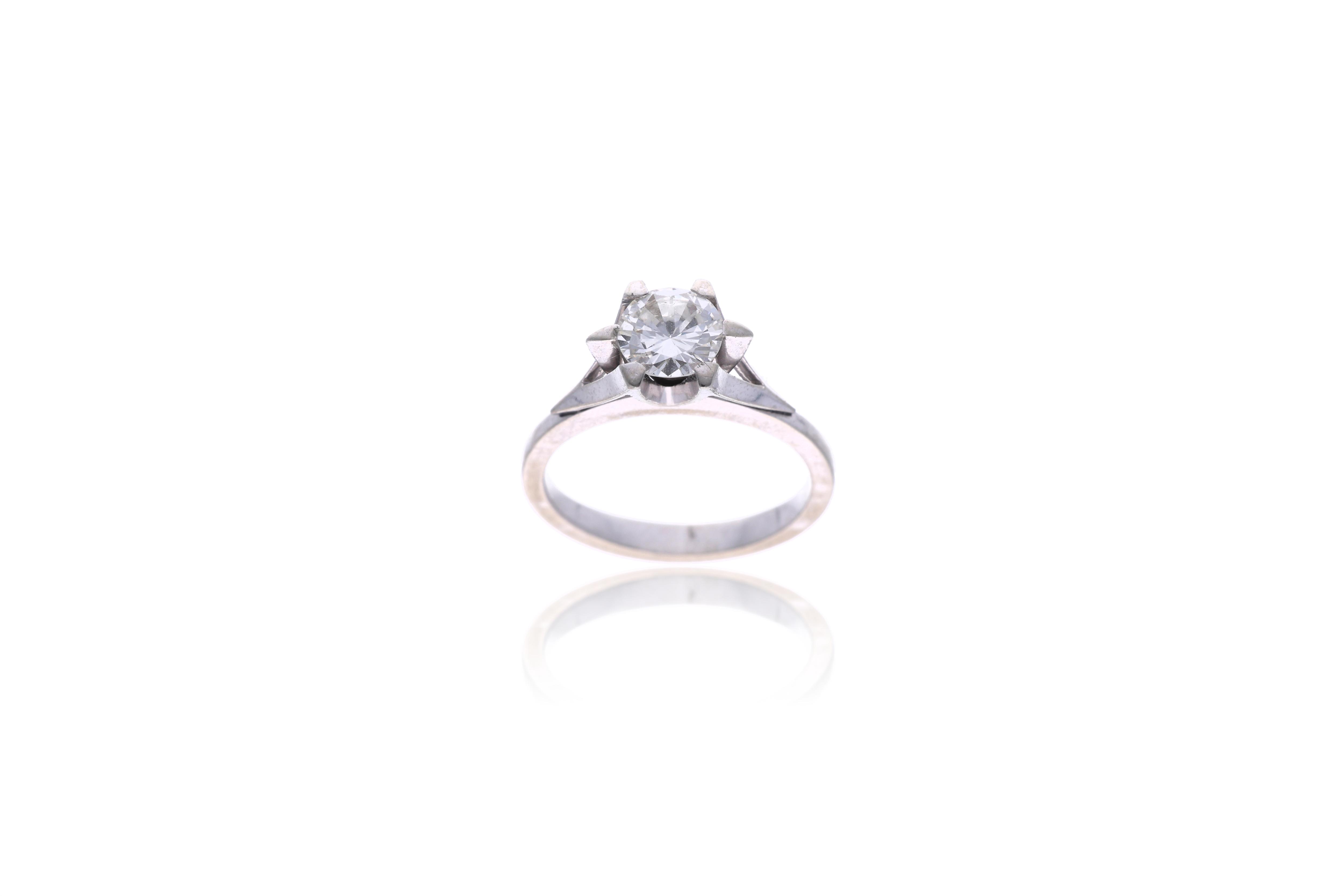 Anello con diamante - Asta Preziosi